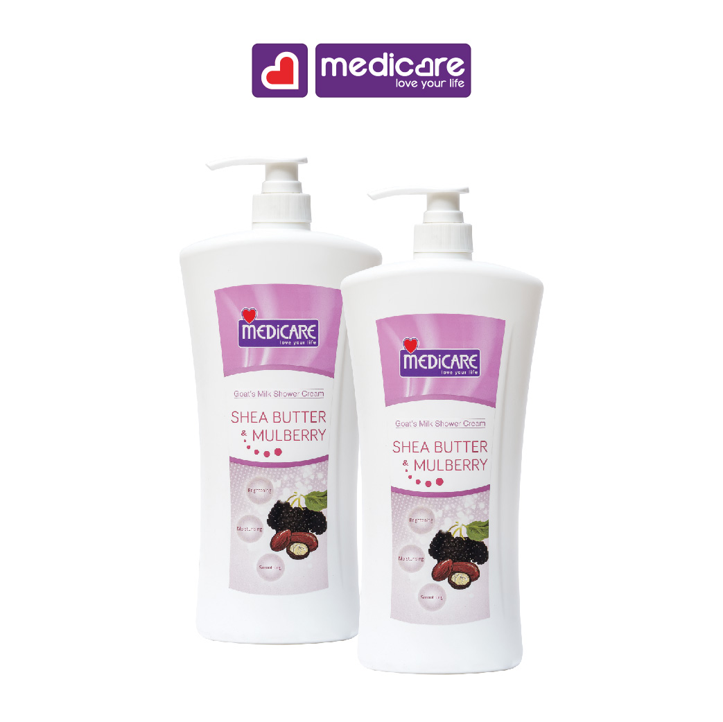 Sữa tắm dê bơ đậu mỡ dâu tằm MEDiCARE 1 Lít