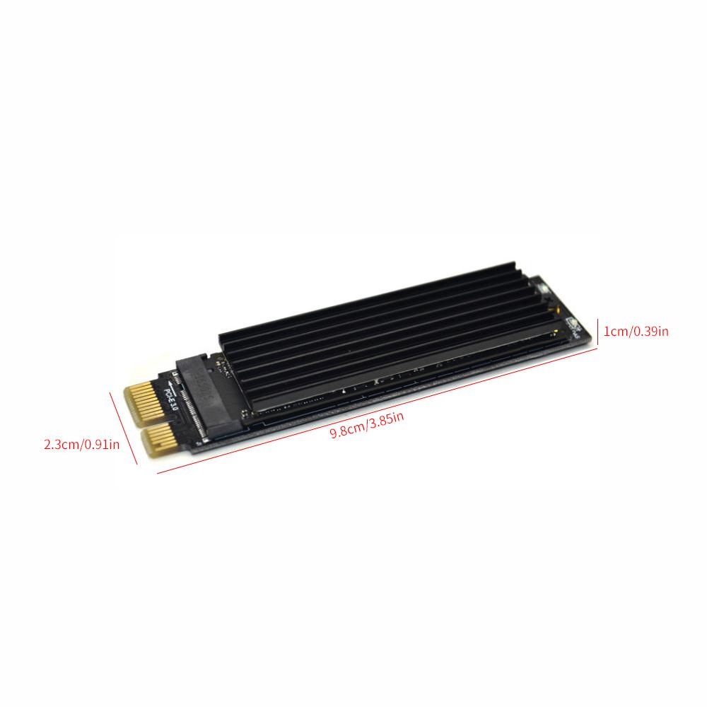 Thẻ chuyển đổi PCI-E sang NVME M.2, cói tản nhiệt và hỗ trợ đầu đọc thẻ SSD Thernal Pad 2230/2242/2260/2280