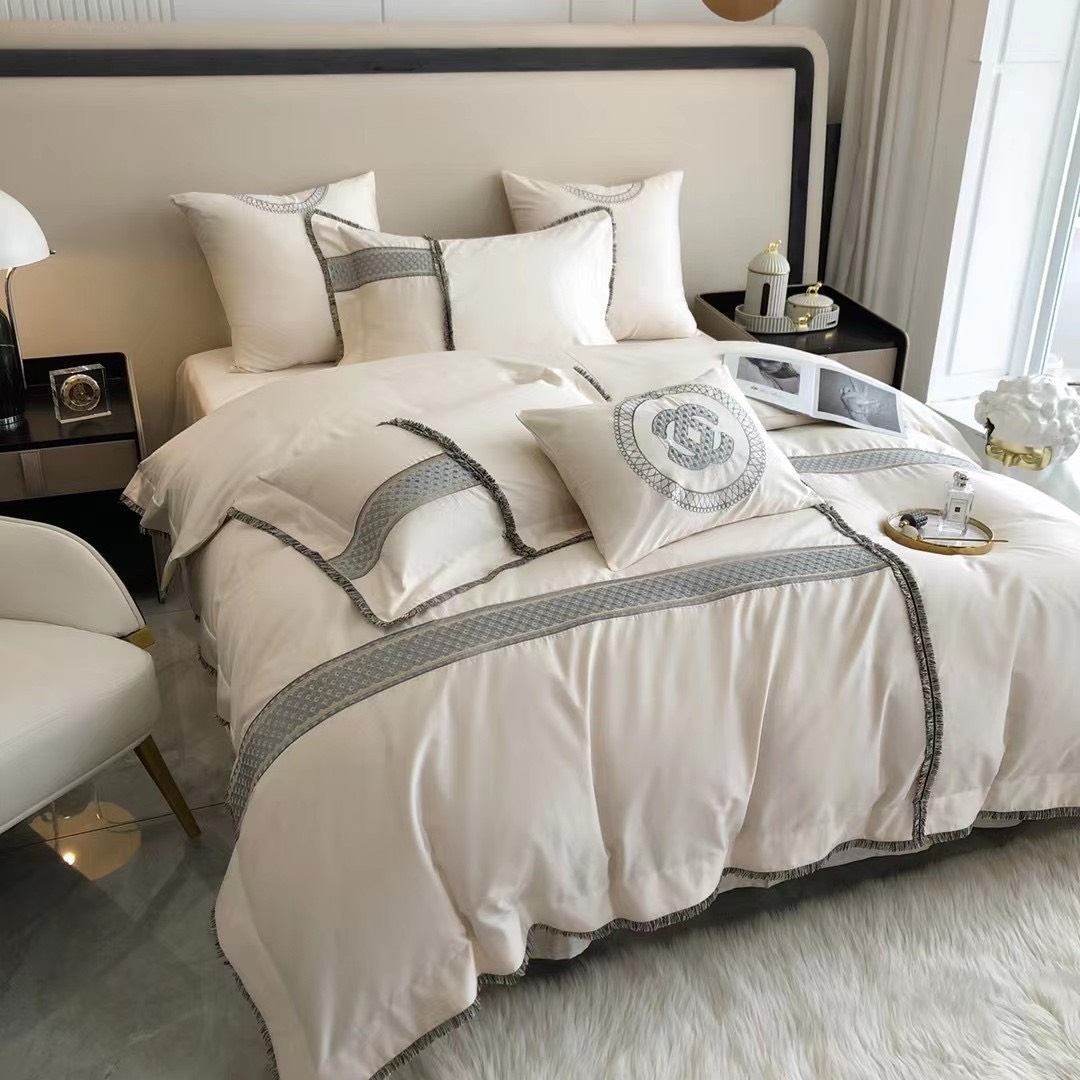Bộ Chăn Ga Gối Đệm 5 Món Cao Cấp Tencel 120S Nhà Hin Home Bedding Bộ Drap Giường Sang Trọng
