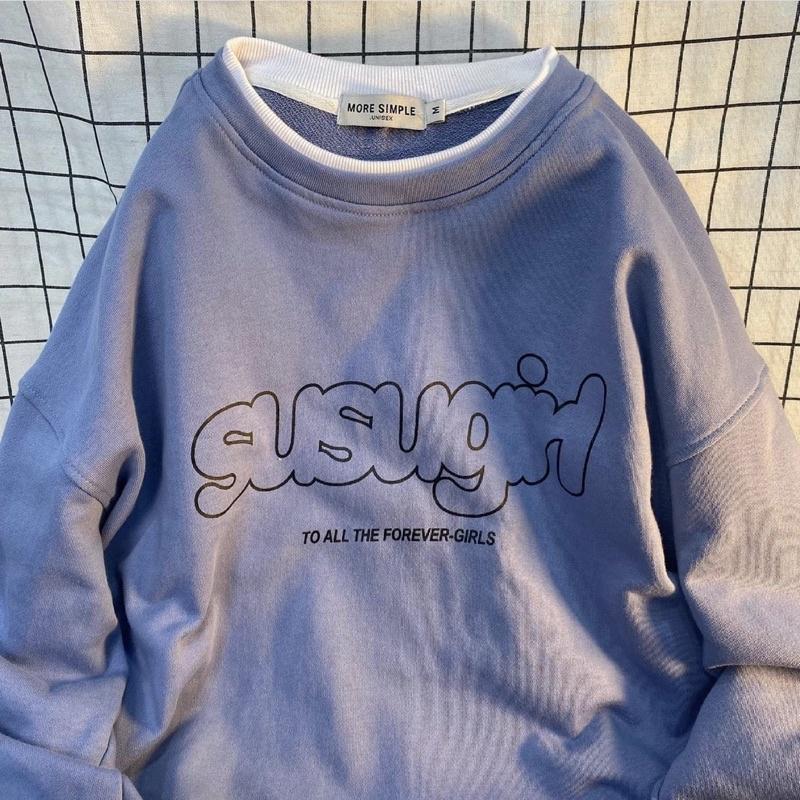 Áo Sweater Form Rộng SUSU Unisex Nam Nữ