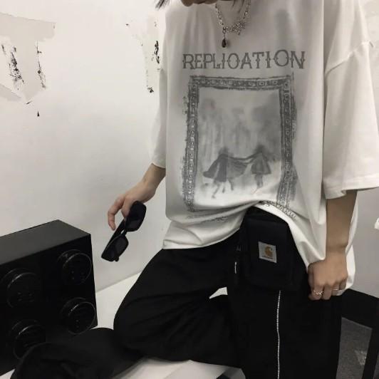 ÁO thun ngắn tay dành cho nam và nữ in hình hoa văn đẹp