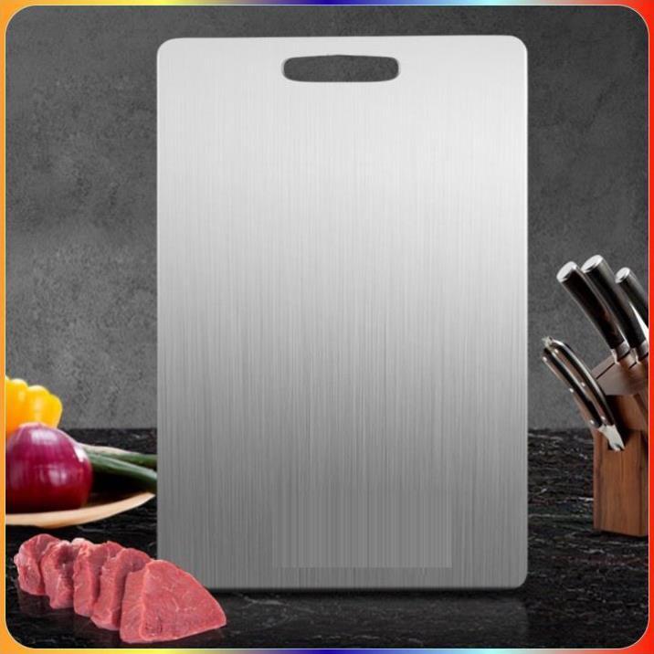 Thớt Inox 304 Cao Cấp Kháng Khuẩn - Chống Ẩm Mốc Độc Hại, Cường Lực Không Mùn Gỗ, An Toàn