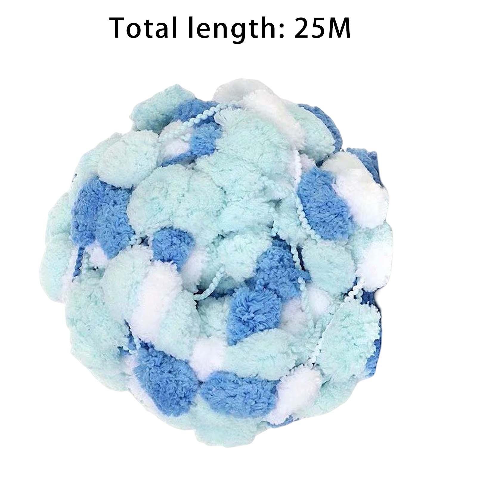 Pom Chunky Yarn Arm Knitting Pillow Blanket Rug Making Hand Knit Garland