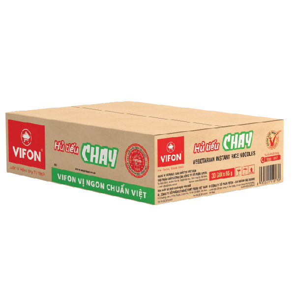 Thùng 30 Hủ Tiếu Chay VIFON (65g / Gói)