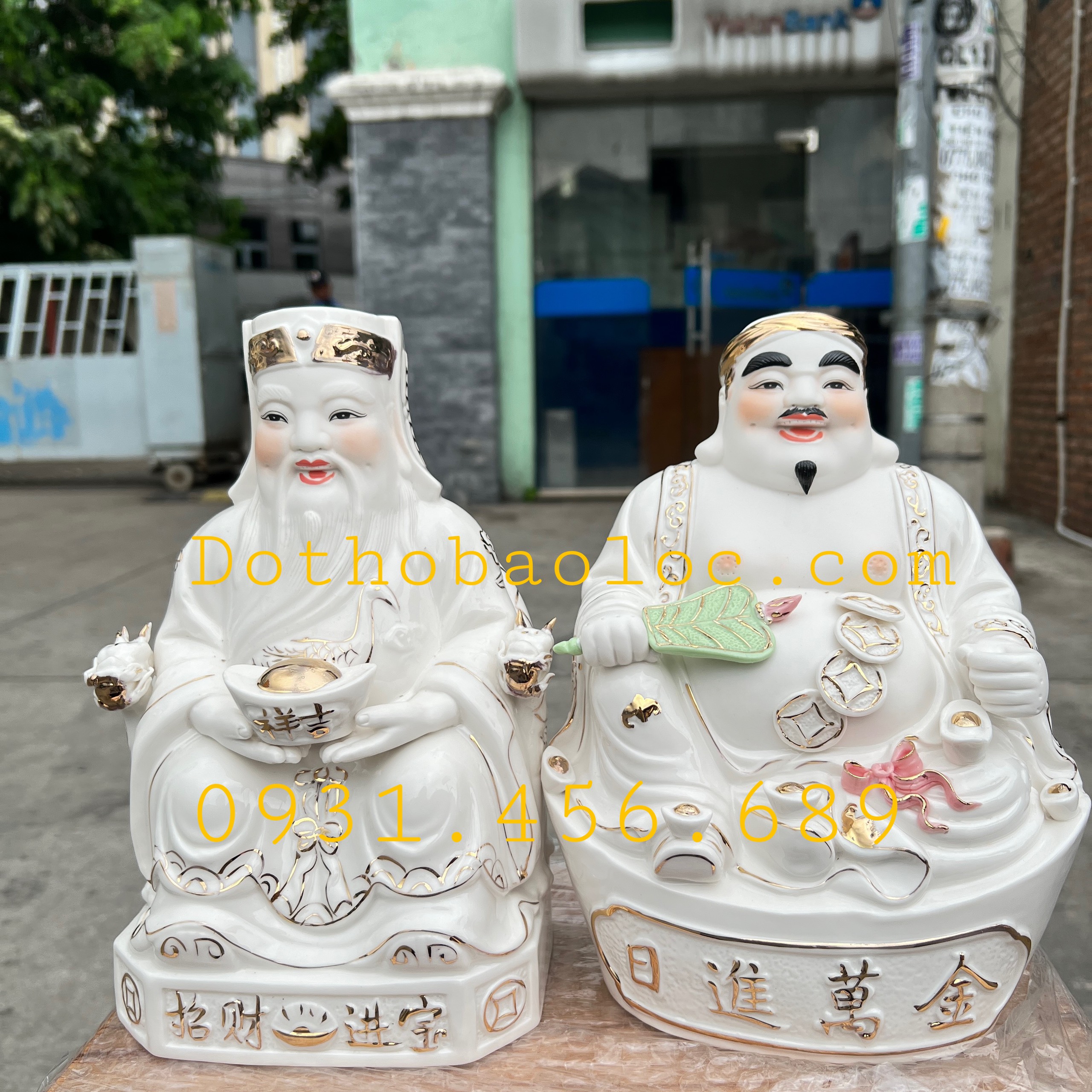 Tượng Thần tài Thổ địa Đức hóa cao cấp cao 26cm