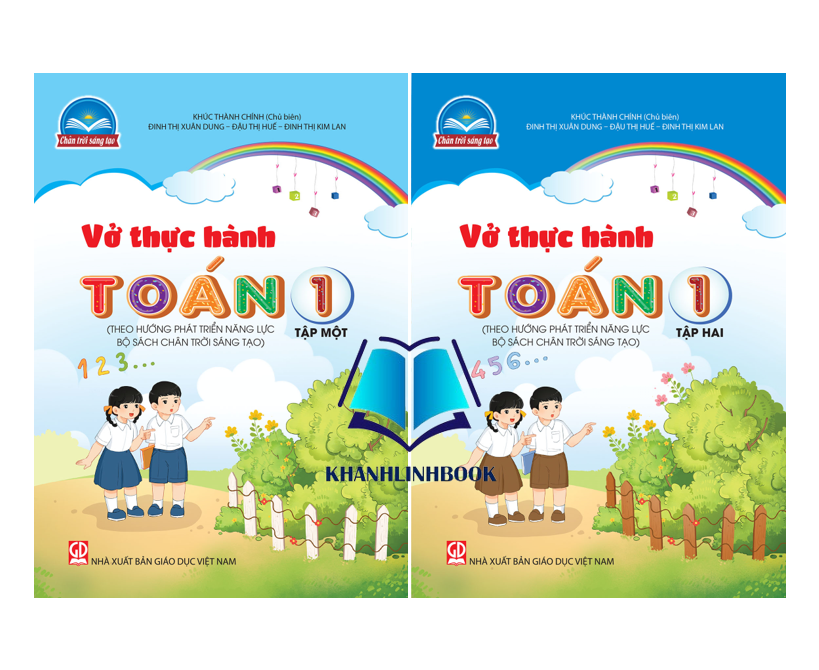Sách - Combo Vở thực hành Toán 1 - tập 1 + 2
