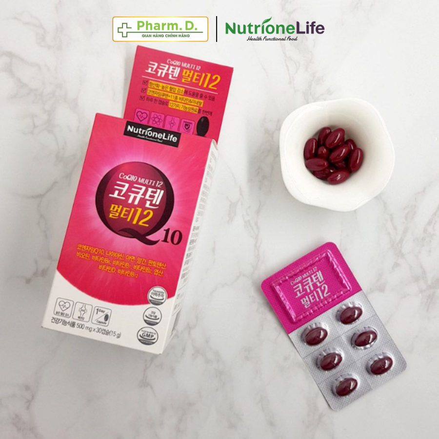 Viên Uống Hỗ Trợ Tim Mạch, Chống Lão Hóa NUTRIONELIFE Coenzyme Q10 Multi 12