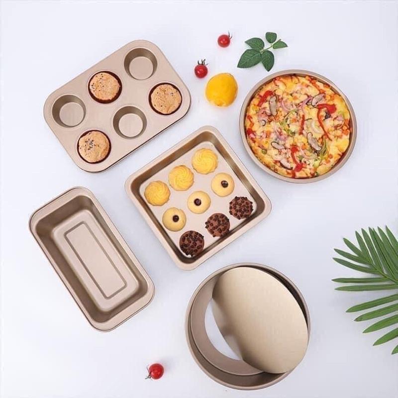 QC311 SET 5 KHAY NƯỚNG CHỐNG DÍNH