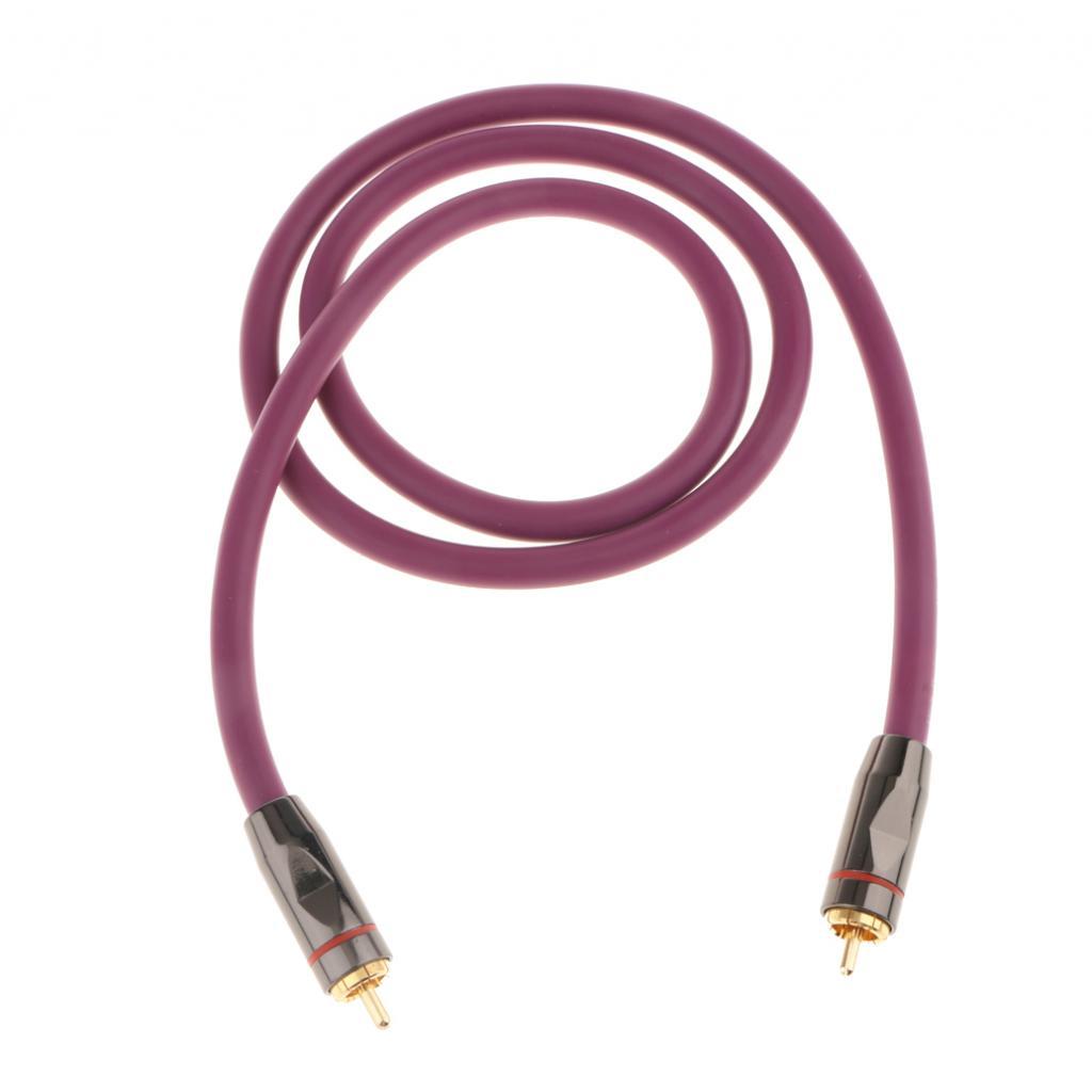 RCA To RCA Digital Audio Coaxial Cable Cord RCA Audio Cord Gold Plated