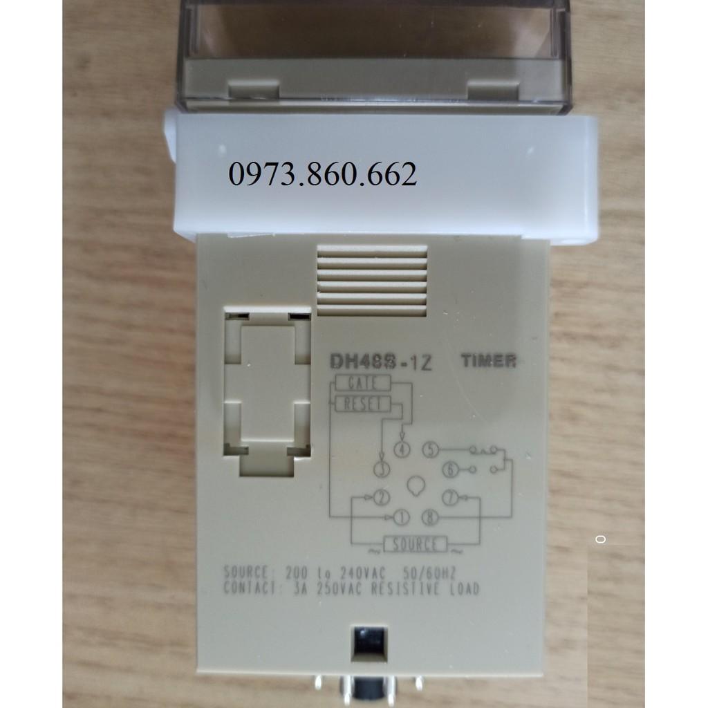 Timer hẹn giờ tuần hoàn DH48S-S, DH48S-1Z, DH48S-2Z - TIMER thời gian hẹn theo chu kỳ ( Đã bao gồm đế