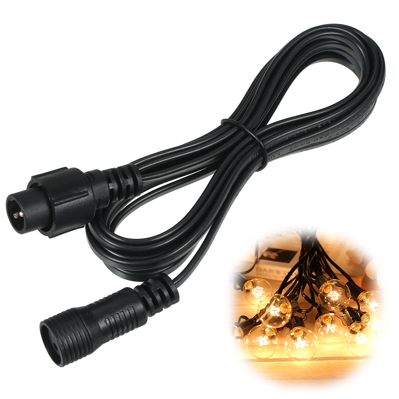 Hình ảnh A C220V 3M/9.8Ft Water Resistance IP20 Extension Cable for G40 String Light