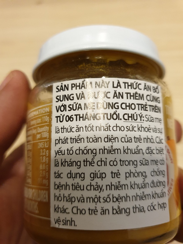 Dinh dưỡng đóng lọ Heinz bí đỏ, khoai tây và bò nghiền 110g cho trẻ từ 4 tháng tuổi trở lên - Pumpkin, potato &amp; Beef