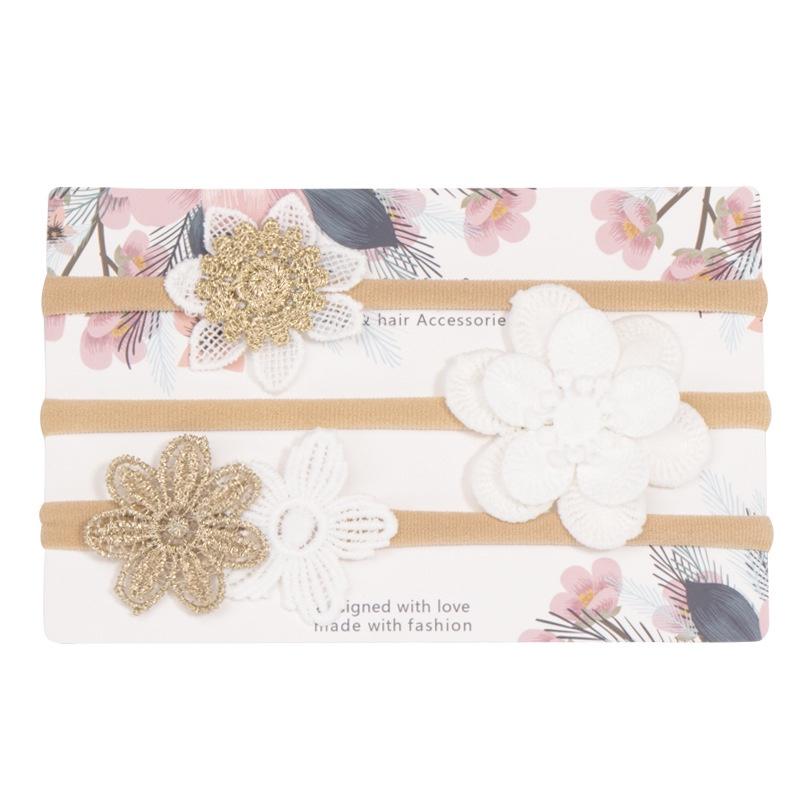 Set 3 băng đô bé gái, Turban công chúa cho bé cực dễ thương từ 0-6 tuổi Easy Baby