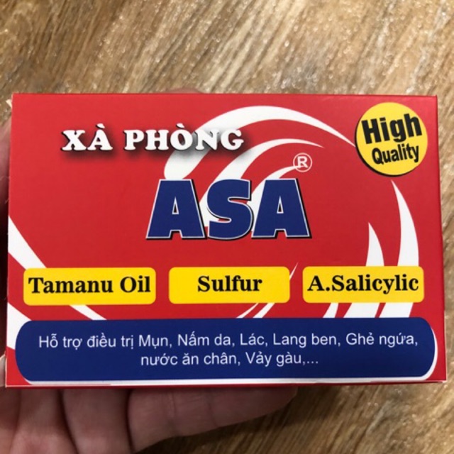 Xà bông tắm Asa 120g hỗ trợ diệt khuẩn gây mụn, nấm, lác và các bệnh ngoài da