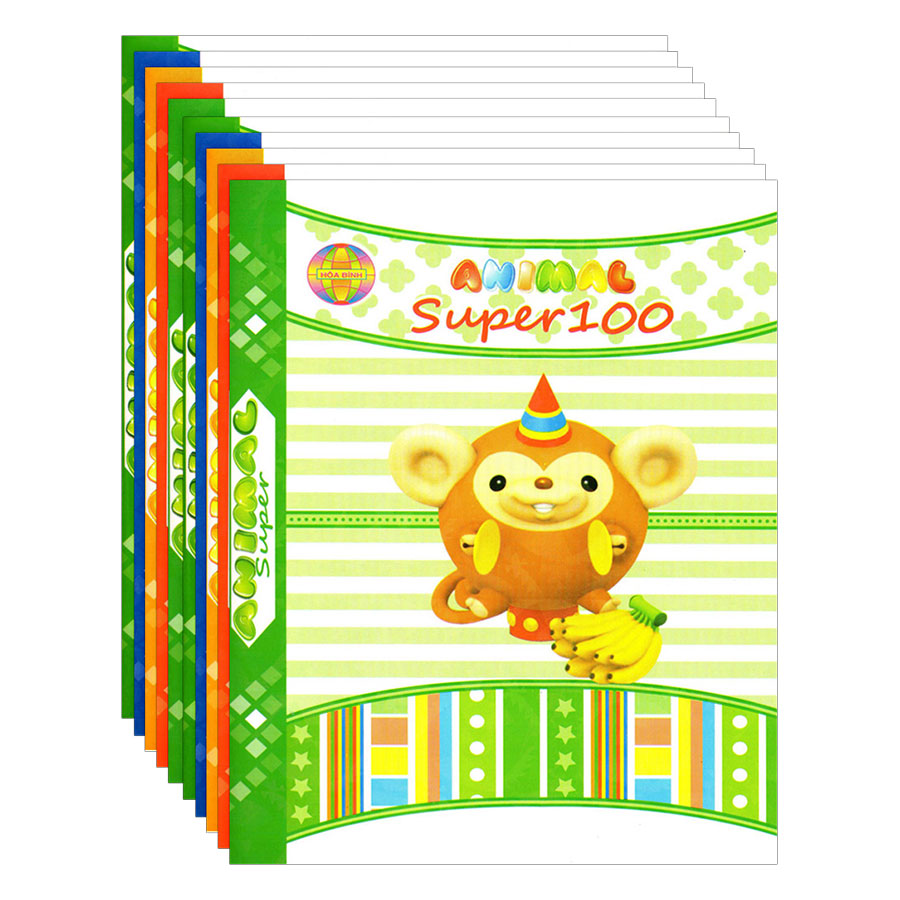 Lốc 10 Quyển Tập Super 100 4 Ô Ly Hòa Bình