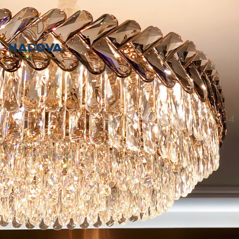 Đèn chùm pha lê cao cấp DCH 2187 đường kính 800mm Kèm bóng LED chuyên dụng