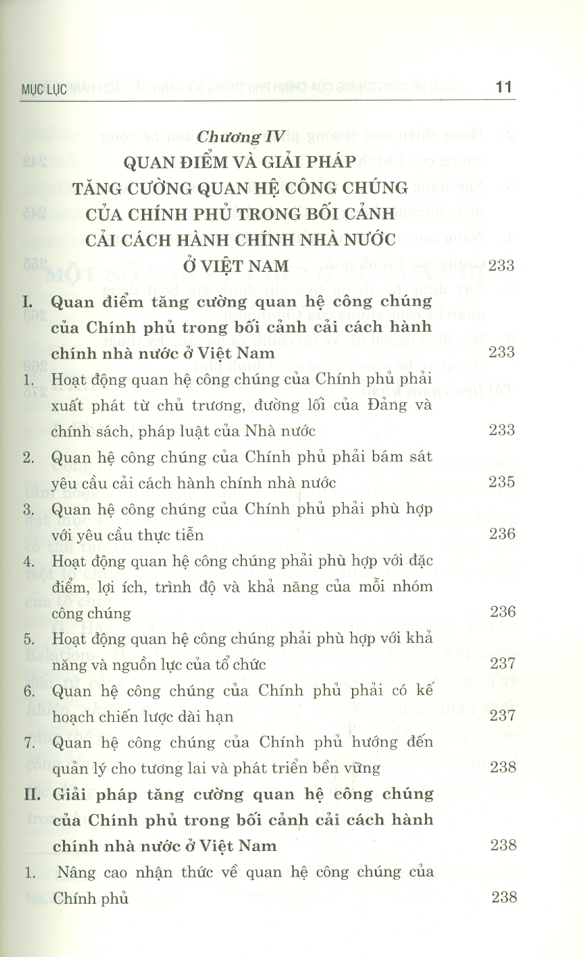 Quan Hệ Công Chúng Của Chính Phủ Trong Bối Cảnh Cải Cách Hành Chính Nhà Nước Ở Việt Nam (Sách chuyên khảo)