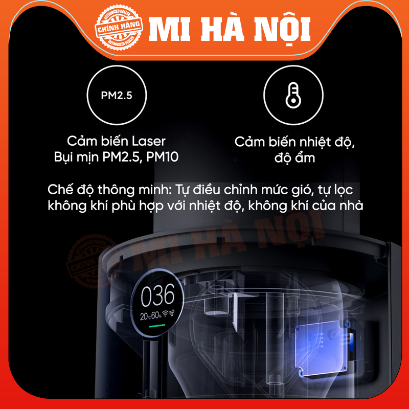 Quạt không cánh XIAOMI 2 in 1 kèm lọc không khí Hàng chính hãng