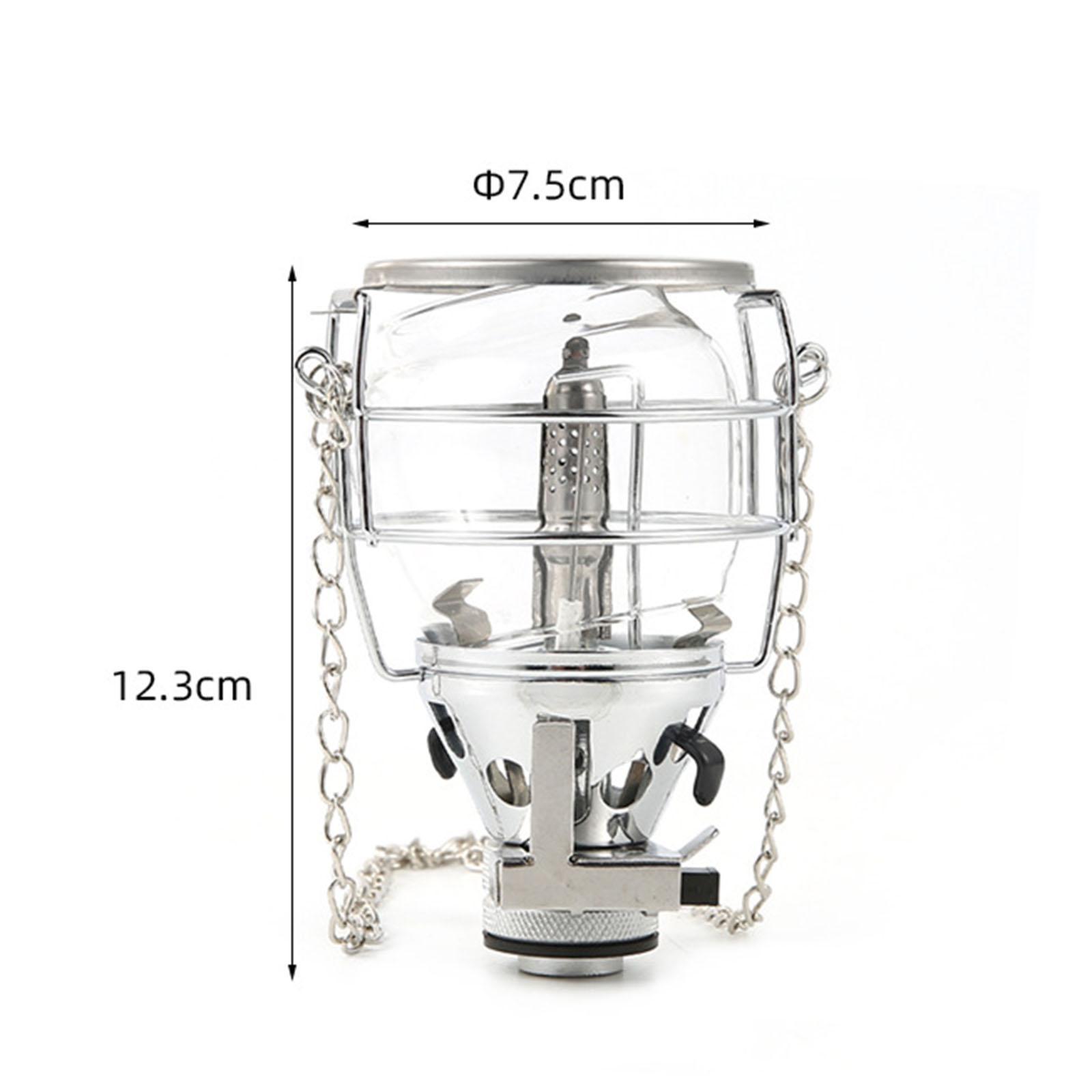 Gas Lantern Camping Lights Fuel Lamp Lighting Gear with Carry Case Outdoor Light Tent Lantern for Picnic Backpacking Travel Trekking