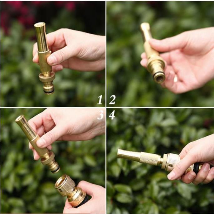 ️ Bộ dây vòi xịt nước rửa xe,tưới cây .tăng áp 3 lần,loại 7m,10m 206587 cút sập,nối nhựa đen+tặng túi đựng bút