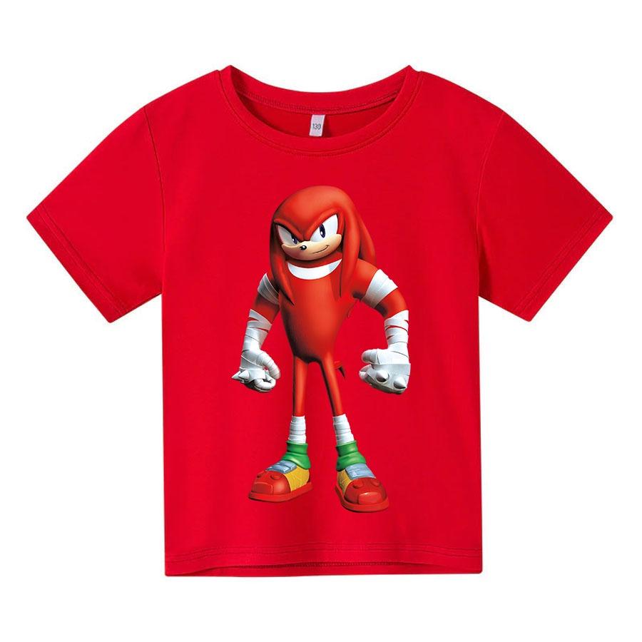 Áo thun trẻ em Sonic đỏ 2 Có size người lớn, King Cotton