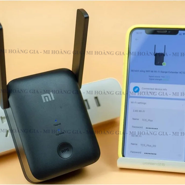 Thiết bị định tuyến mạng không dây Xiaomi Mi Wifi Range Extender AC1200 EU DVB4270GL RA75 - Hàng chính hãng