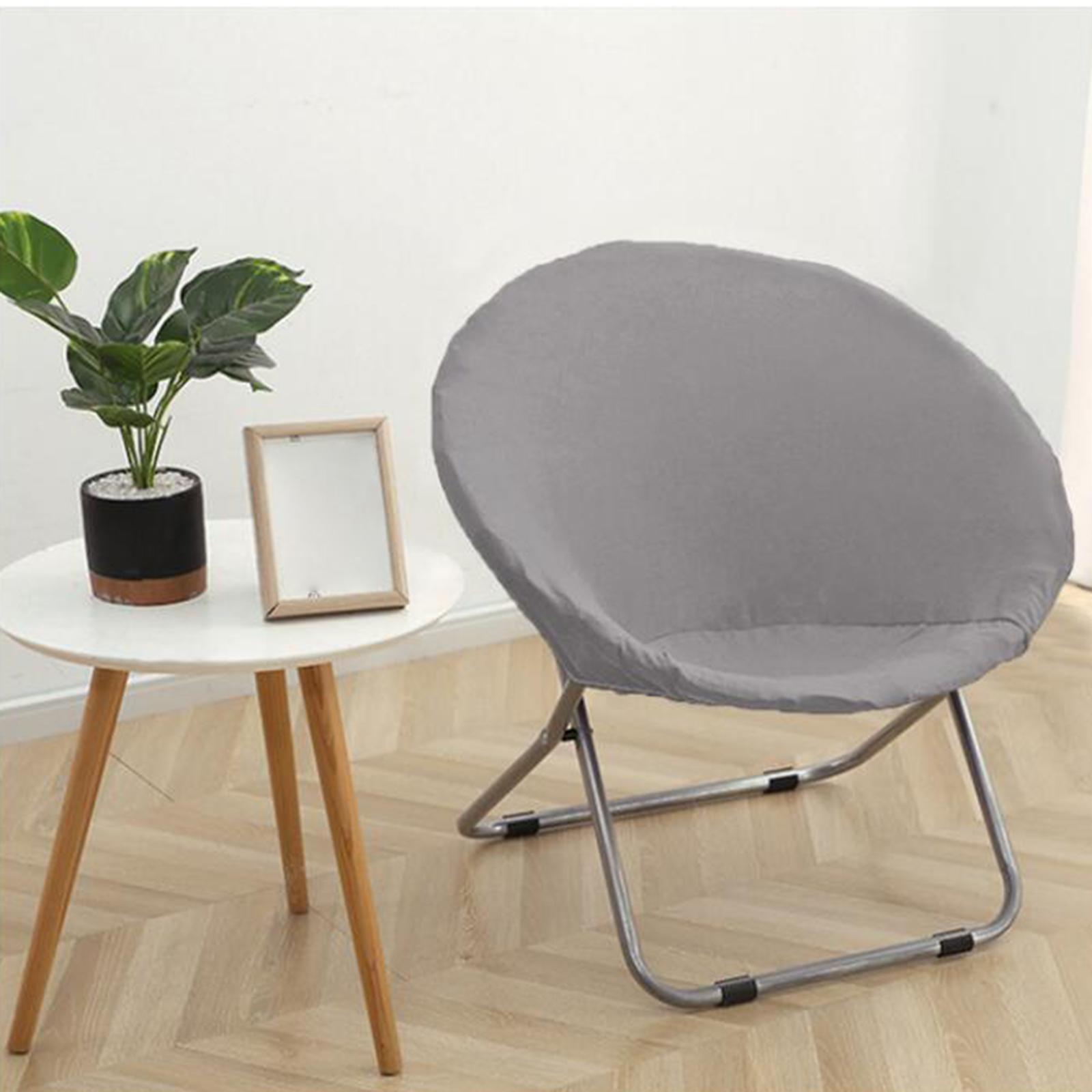 2x Polyester Fiber Saucer Chair Slipcover for Home Hotel Living Room Adults