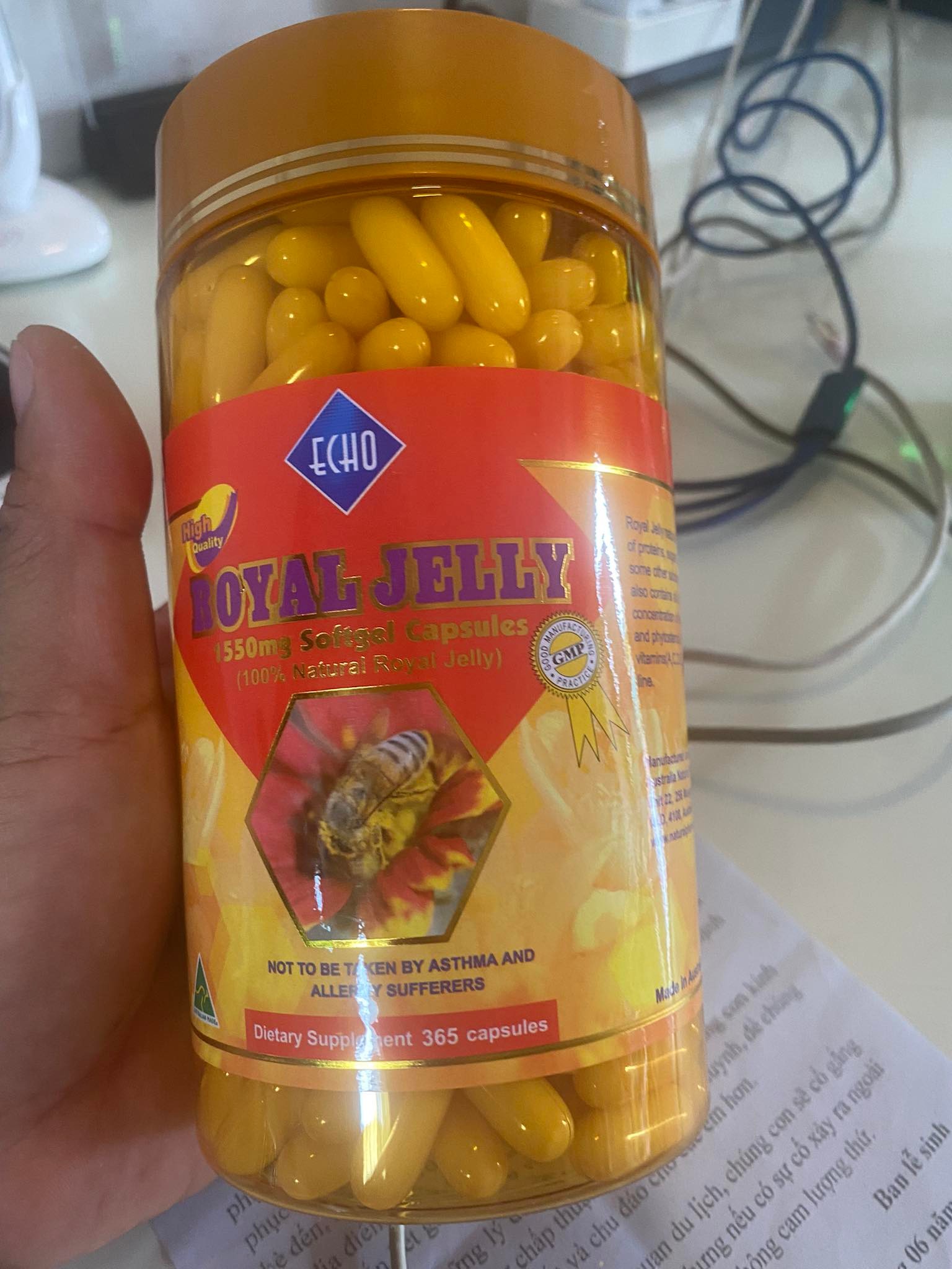 Viên uống Sữa Ong Chúa Royal Jelly 1550mg Soft Gel Capsules