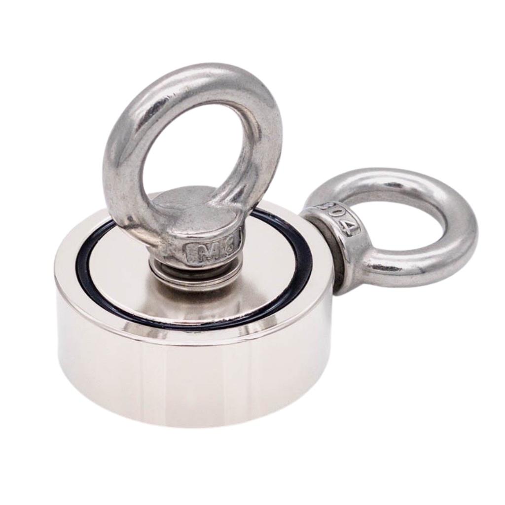 Nam châm cứu hộ đa năng 2 móc D60X23MM