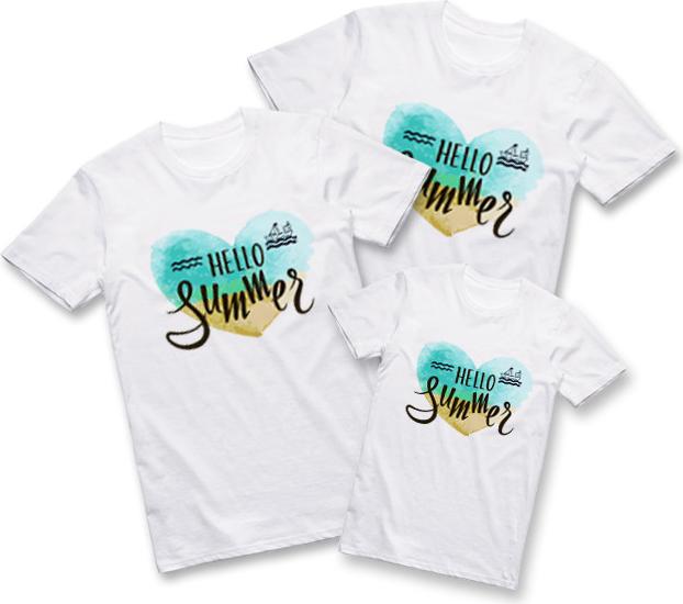 Áo Thun Gia Đình ATLAN Mã TKA46 Màu Trắng