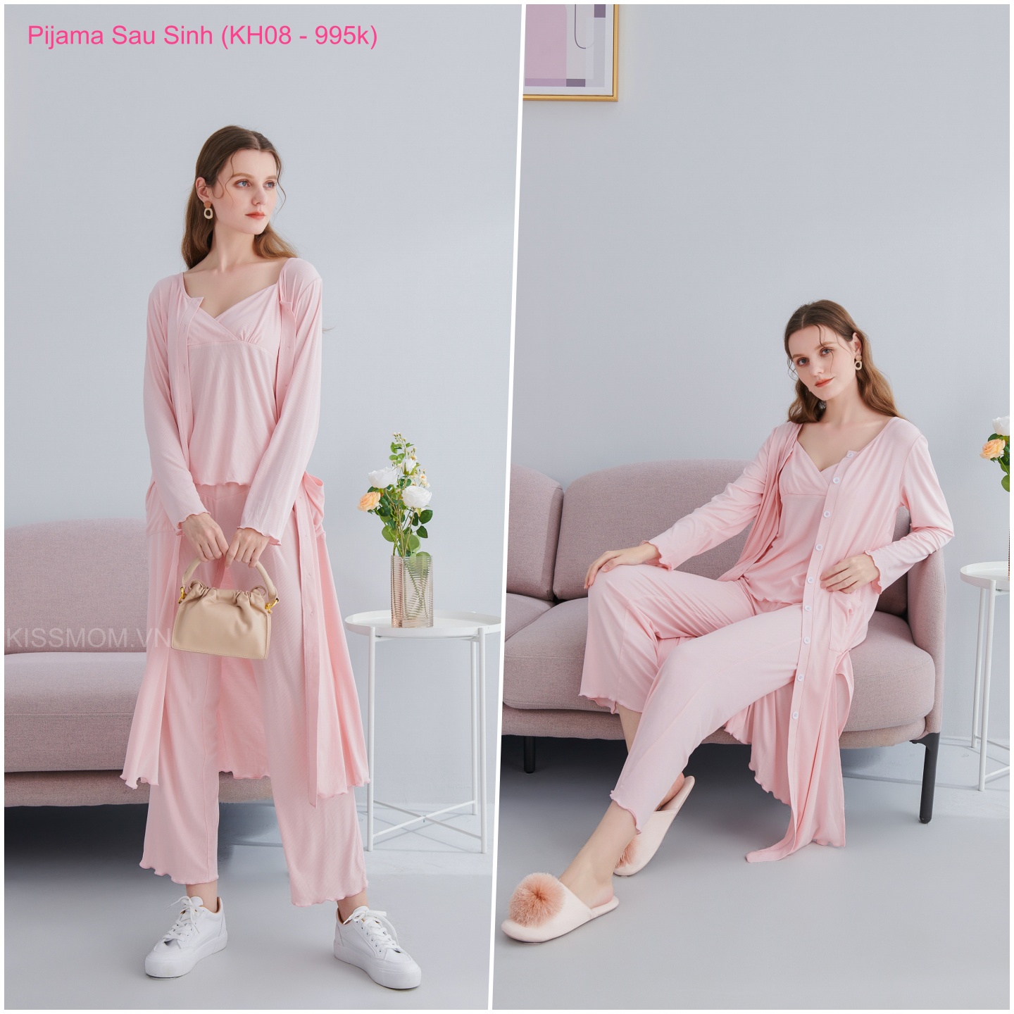 Pijama Bầu Sau Sinh Hàng Đẹp Cao Cấp, Siêu Mềm, Mịn, Mát, Thấm hút mồ hôi, Sảng khoái mát mẻ cho mẹ bầu giai đoạn trước và sau sinh mùa hè