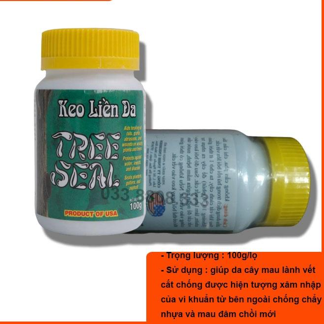 Keo Liền Sẹo - Keo liền da cây Mỹ TREE SEAL 100g -bảo vệ vết cắt,ngăn ngừa vi khuẩn