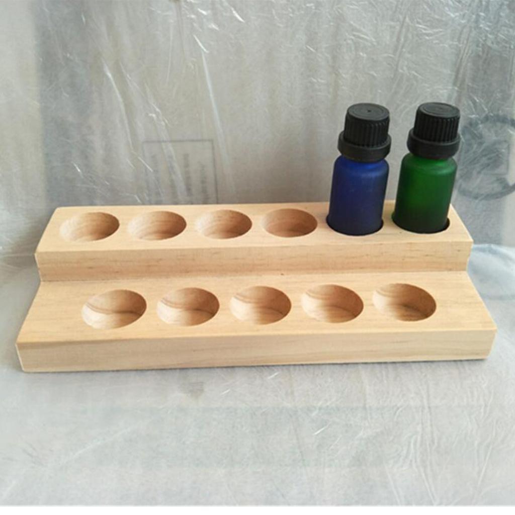 Essential Oil Storage Rack Display Stand Wood Rack Holder 01