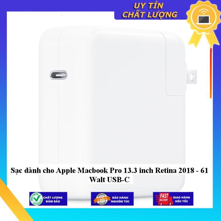 Sạc dùng cho Apple Macbook Pro 13.3 inch Retina 2018 - 61 Walt USB-C - Hàng chính hãng  MIAC1441
