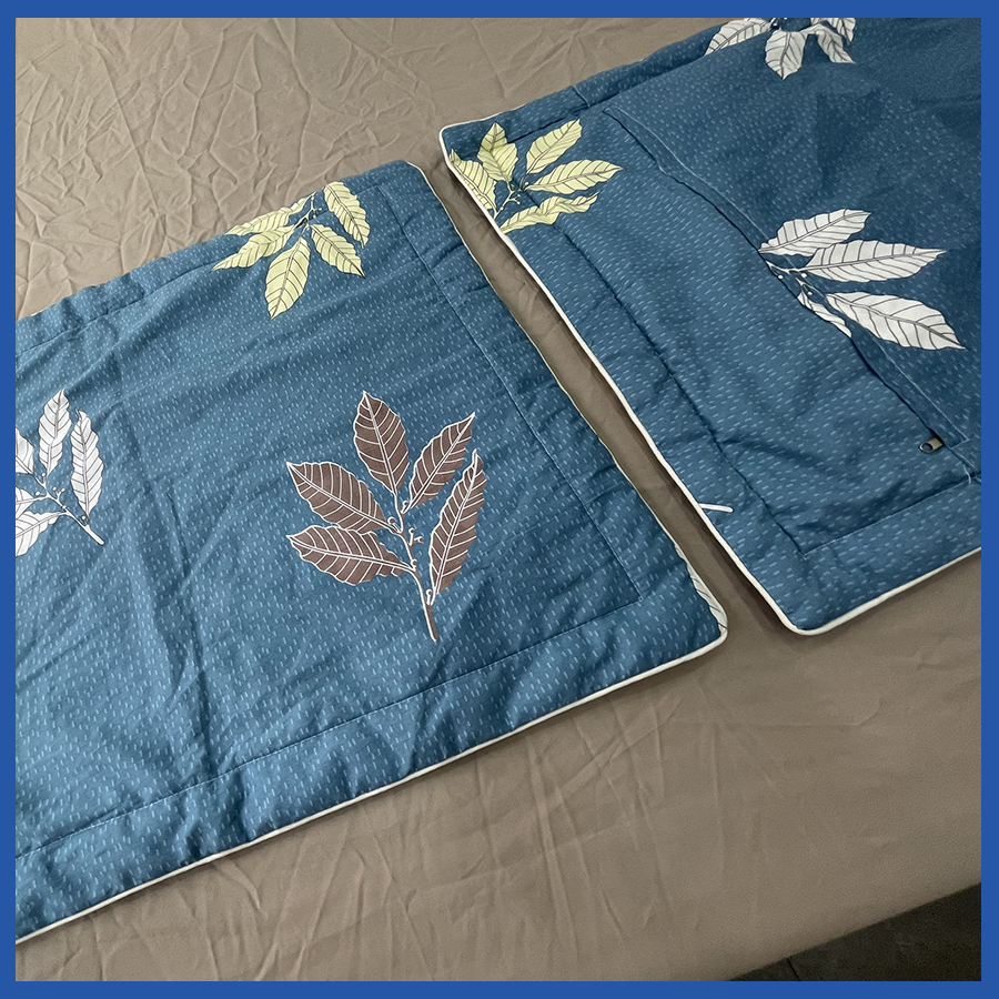 Bộ Ga Ra Gối 3 Món Cotton Hàn Quốc Ga Giường Cotton Cao Cấp