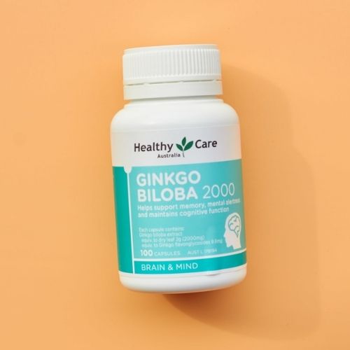 Bổ não Úc Healthy Care Ginkgo Biloba 2000, Giúp tăng tuần hoàn máu não, Cải thiện chức năng nhận thức, Trí nhớ, Giúp an thần và Giảm Stress - QuaTangMe Extaste