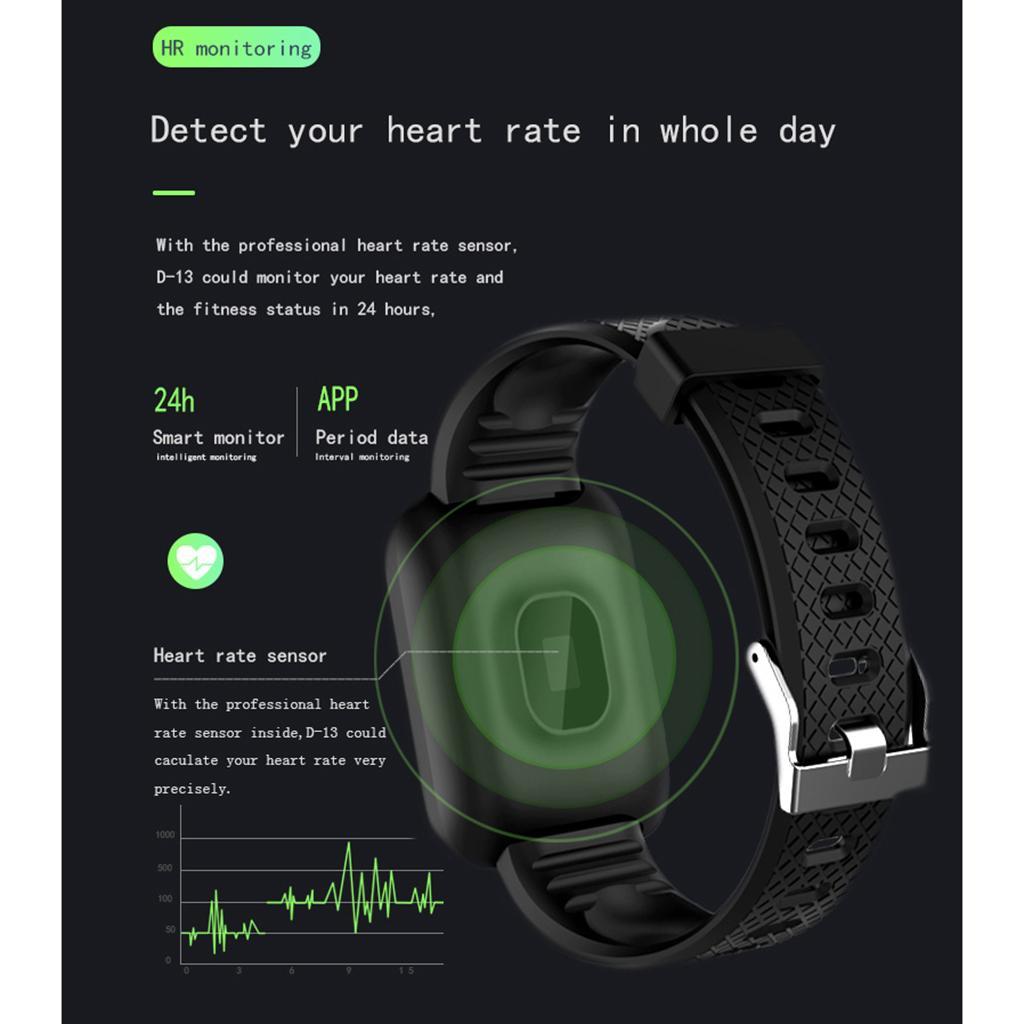 2X 116plus Bluetooth Smart Bracelet Touch  Smart Wristband Black