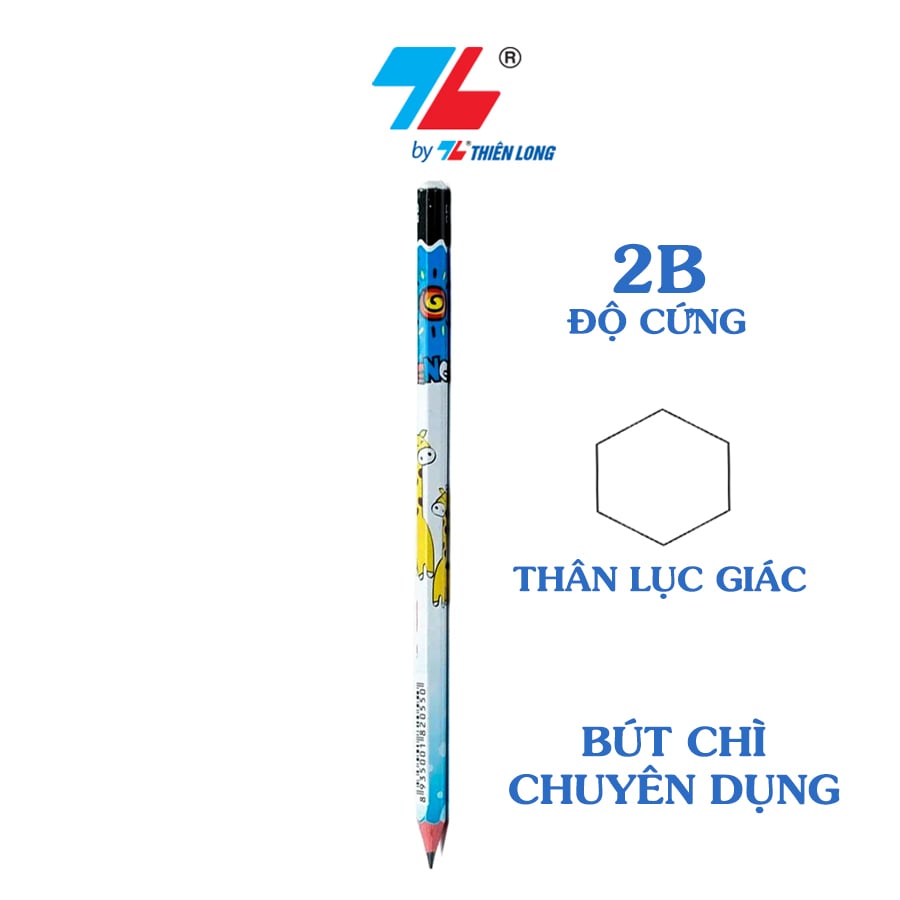 Hộp 10 cây Bút chì gỗ 2B Thiên Long GP-03