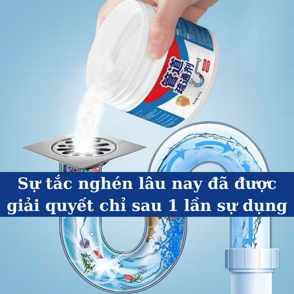 Combo 3 Hũ Bột Thông Cống, Bồn Cầu Siêu Mạnh – Giúp Đường Ống Thoát Nước Luôn Thông Thoáng, ĐÈN TRANG TRÍ , ĐỒNG HỒ TREO TƯỜNG