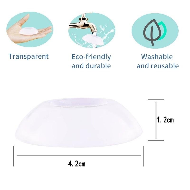 1 Miếng Đệm Trong Suốt Silicone, Chặn Cửa Dán Tường, Chống Va Đập Cánh Cửa, Mềm Mại Và Siêu Dính, An Toàn, Tiện Dụng. TakyHome 1700