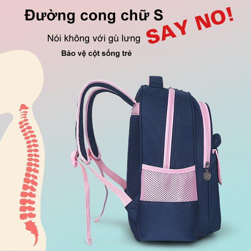 Balo cho học sinh dòng cao cấp tặng kèm túi đựng bút phong cách Hàn Quốc dễ thương