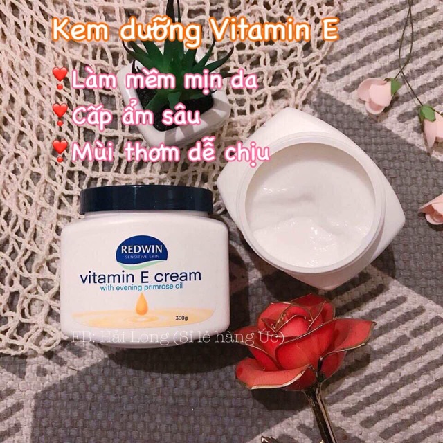 Kem dưỡng da nhập khẩu ÚC Redwin Cream with Vitamin E 300g