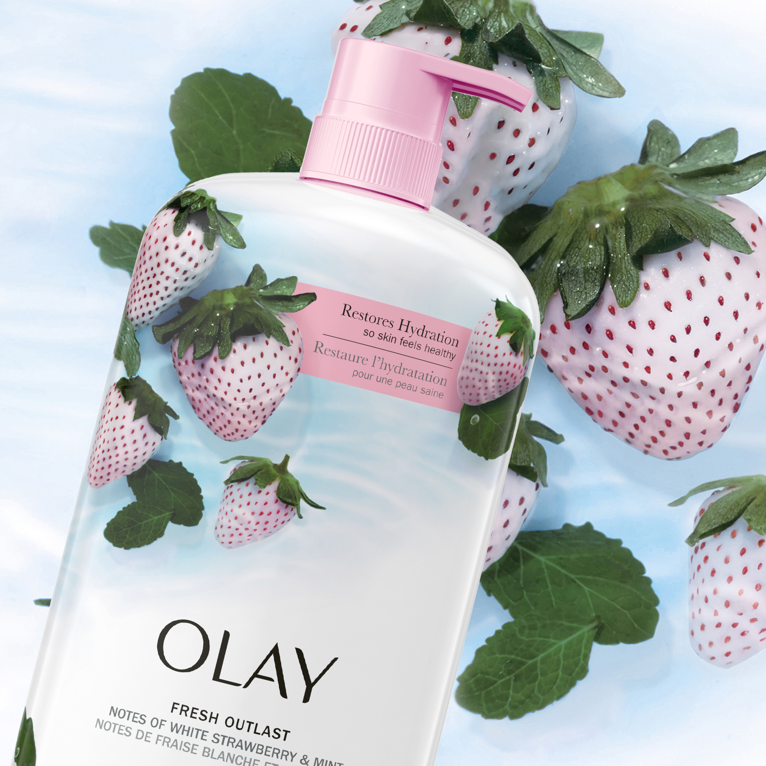 Combo 2 Sữa Tắm Dưỡng Ẩm OLAY Body Wash 887ml x2 Nhập Khẩu Mỹ Hương Purifying Birch Water &amp; Lavender/White Strawberry &amp; Mint/Shea Butter/Age Defying