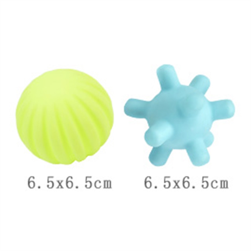 Đồ Chơi Giáo Dục Sớm HUANGER HE0207 Textured Balls - 6 Bóng Gai Cho Bé Từ 6 Tháng Tuổi