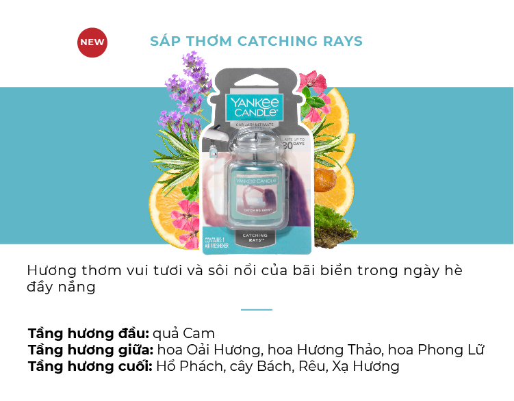 Sáp thơm xe Yankee Candle - Catching Rays