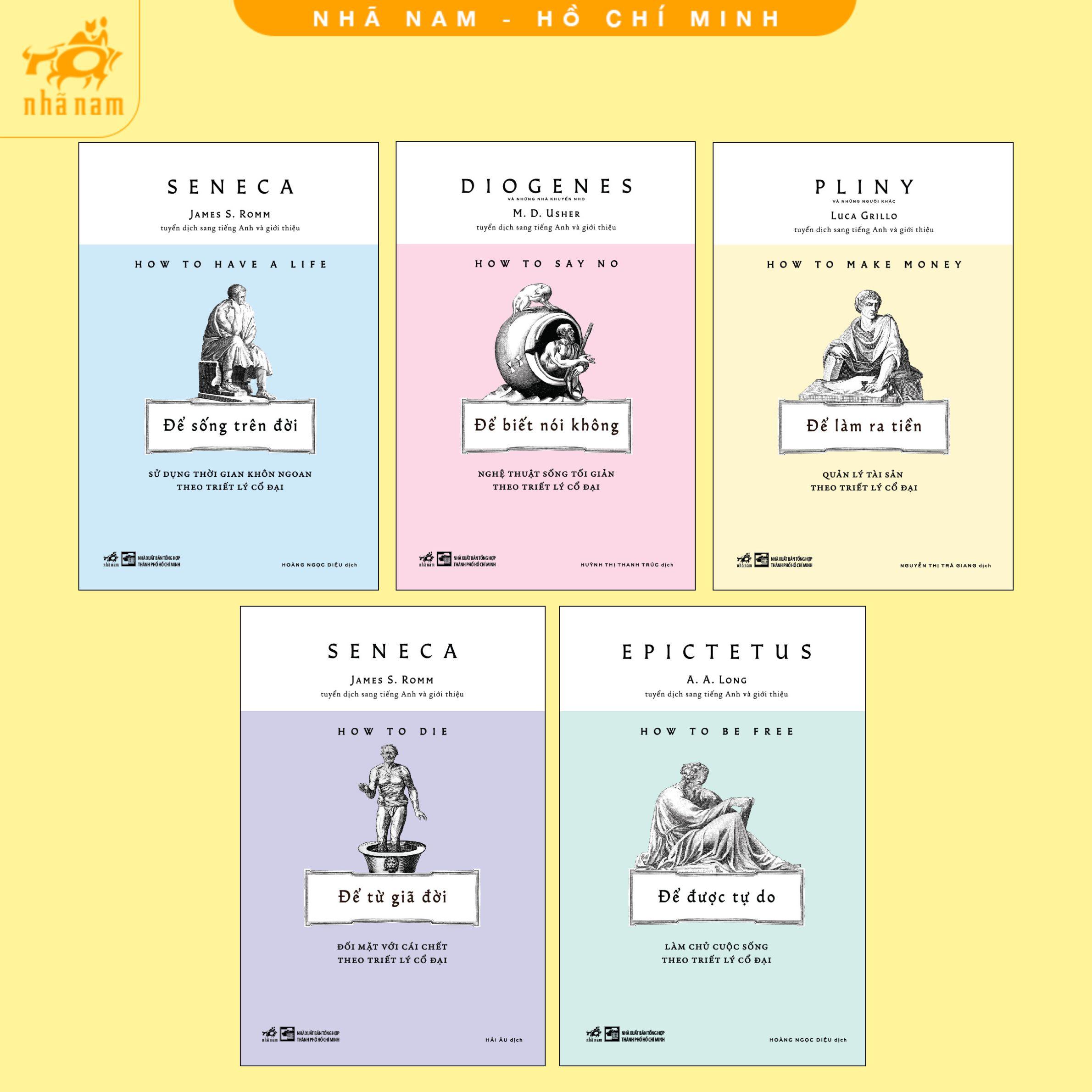 Combo Triết học: Để sống trên đời+ Để từ giã đời+ Để được tự do+ Để làm ra tiền+ Để biết nói không (Nhã Nam HCM)