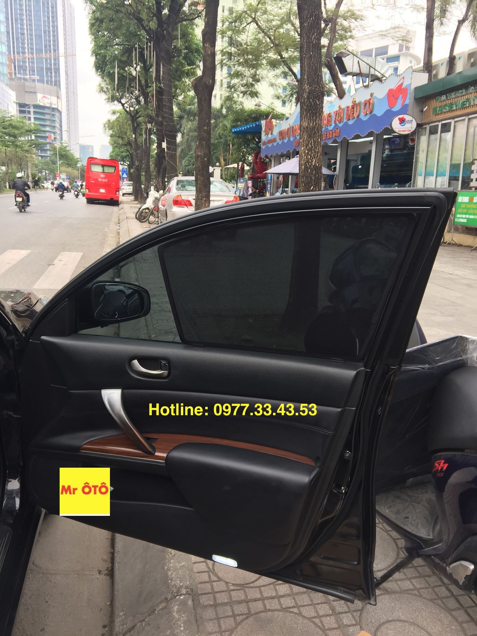Rèm Che nắng xe Nissan TEANNA 2008-2012 loại 1 có hút nam châm, Vải dày dặn, chống nắng tuyệt đối