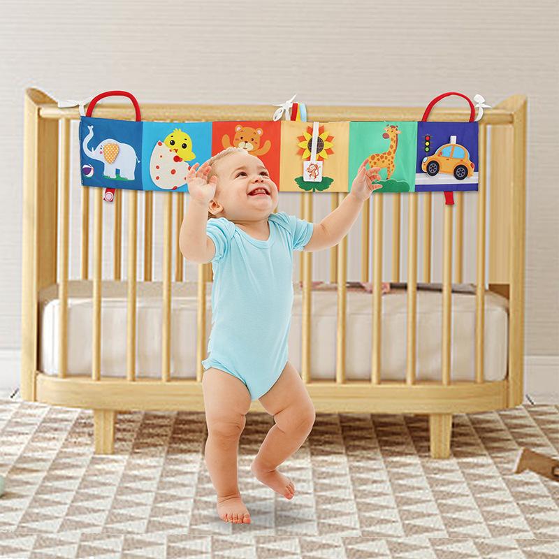 Đồ chơi trẻ em 0 6 tháng Sách đen trắng Sách tương phản sách 0 tháng cho em bé sách xe đẩy đồ chơi từ 0 3 6 12 tháng quà tặng cho các cô gái trẻ