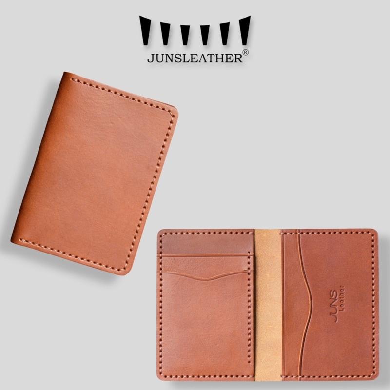 Ví mini da bò ví da thuộc thảo mộc may thủ công của Junsleather