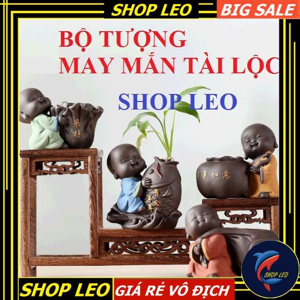 BỘ TƯỢNG TRỒNG CÂY MAY MẮN, TÀI LỘC 02- TƯỢNG PHONG THỦY